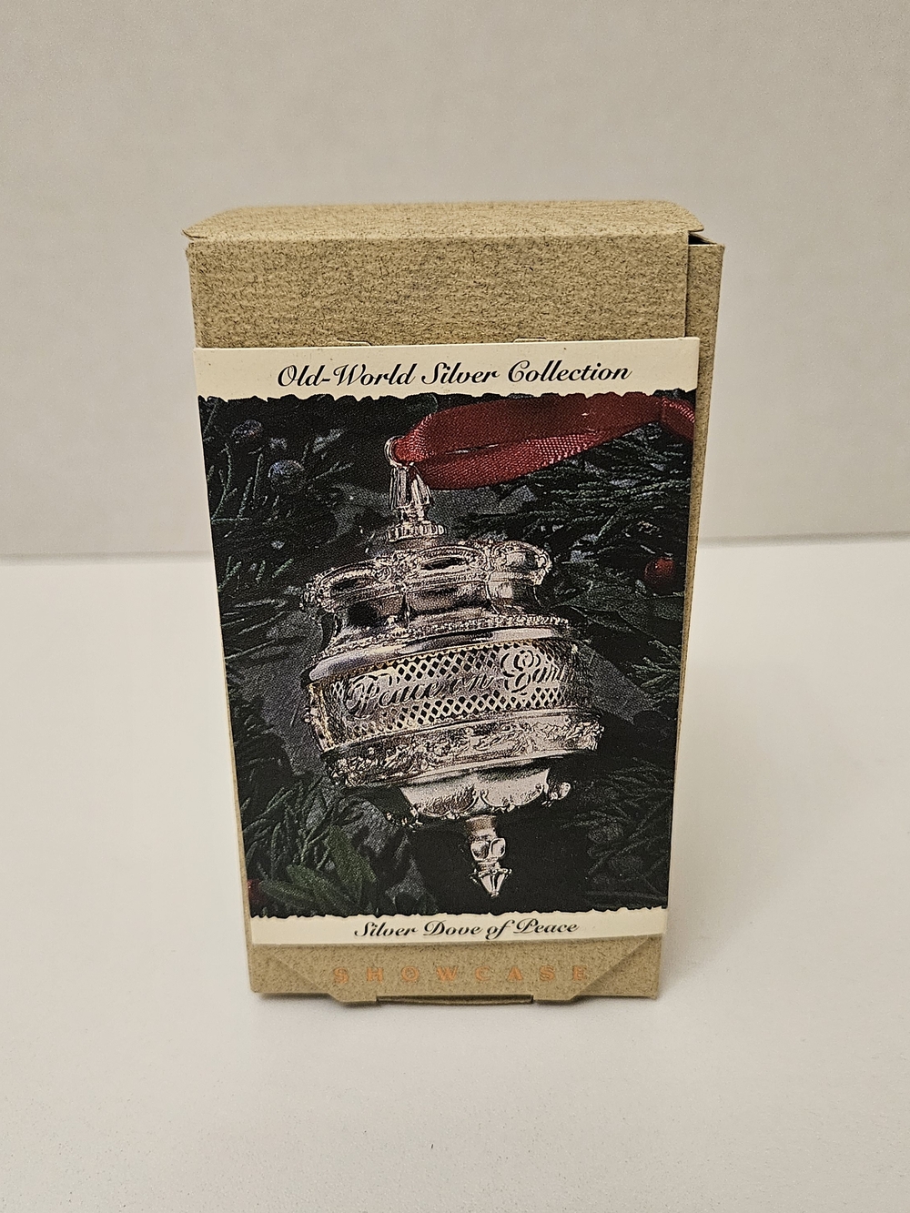 Silver Dove of Peace Ornament Old-World Silver Collection Hallmark 1993 Vintage